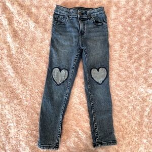 Okie Dokie Girl Heart Patched Jeans 5T
